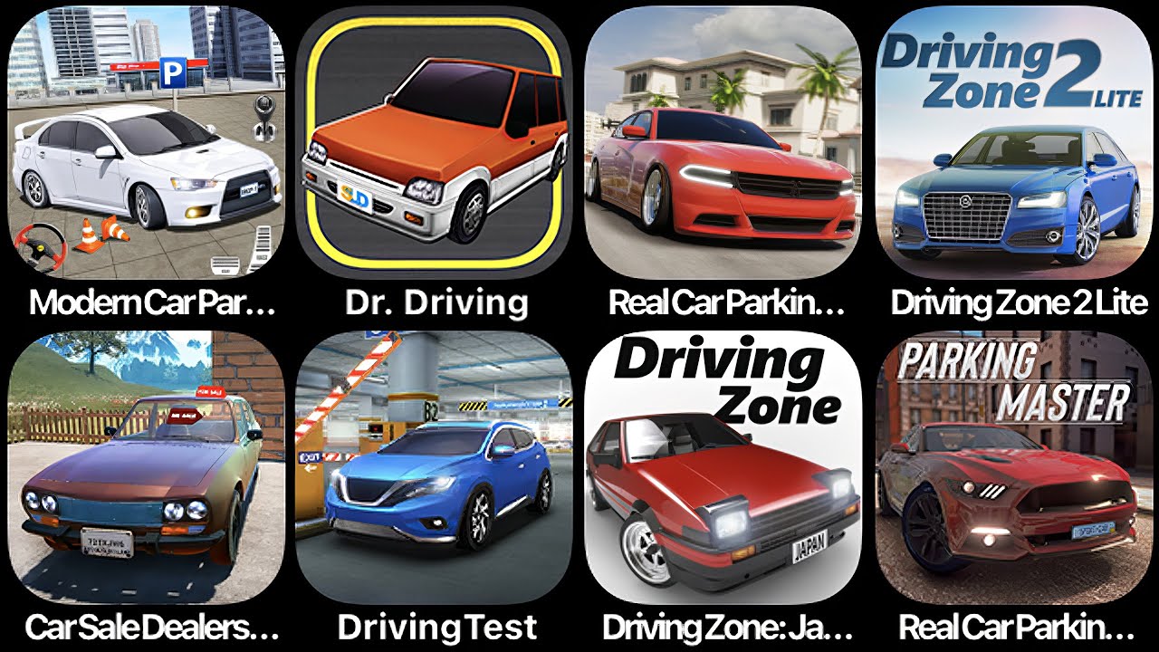 Modern Car Parking, Dr Driving, Real Car Parking, Driving Zone 2, Car For Sale Simulator