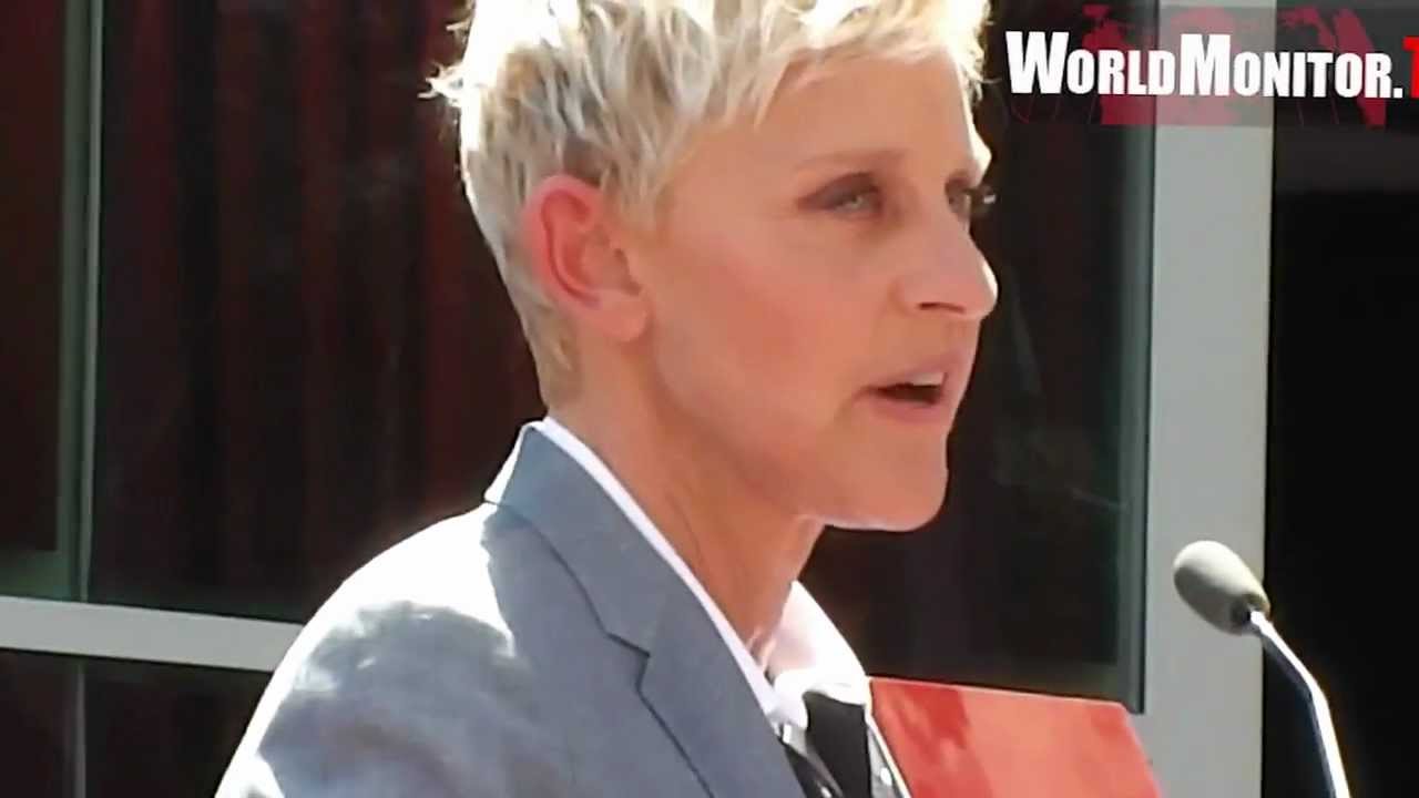 Ellen DeGeneres speech at Walk of Fame Star Ceremony