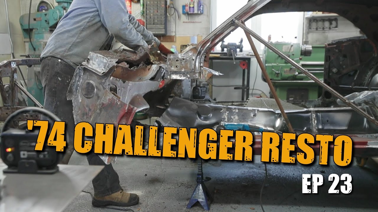 74 Dodge Challenger Restoration #23 - FIREWALL REMOVAL