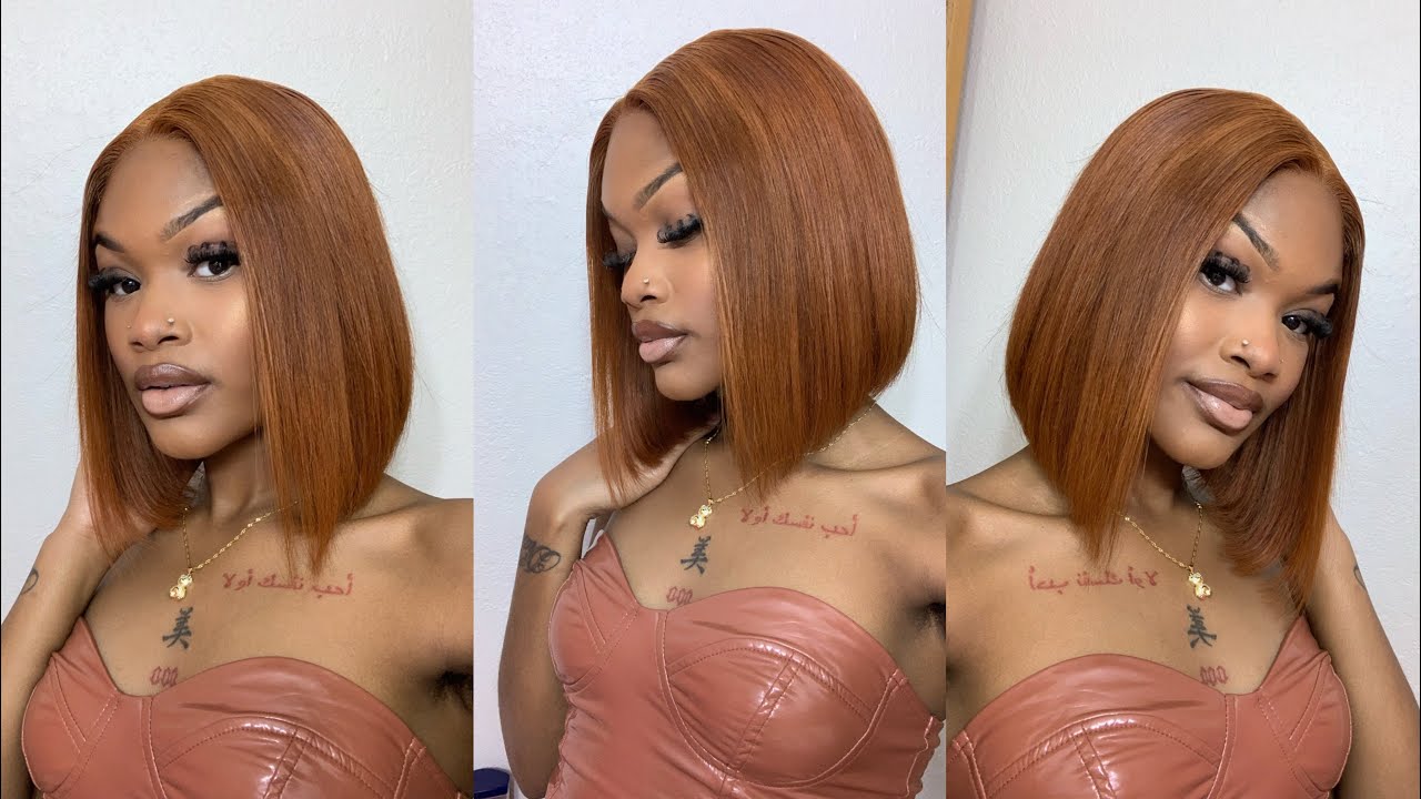 Sugar Maple Color Bob Wig, it's giving Radiant Winter Vibes ft. Luvme Hair