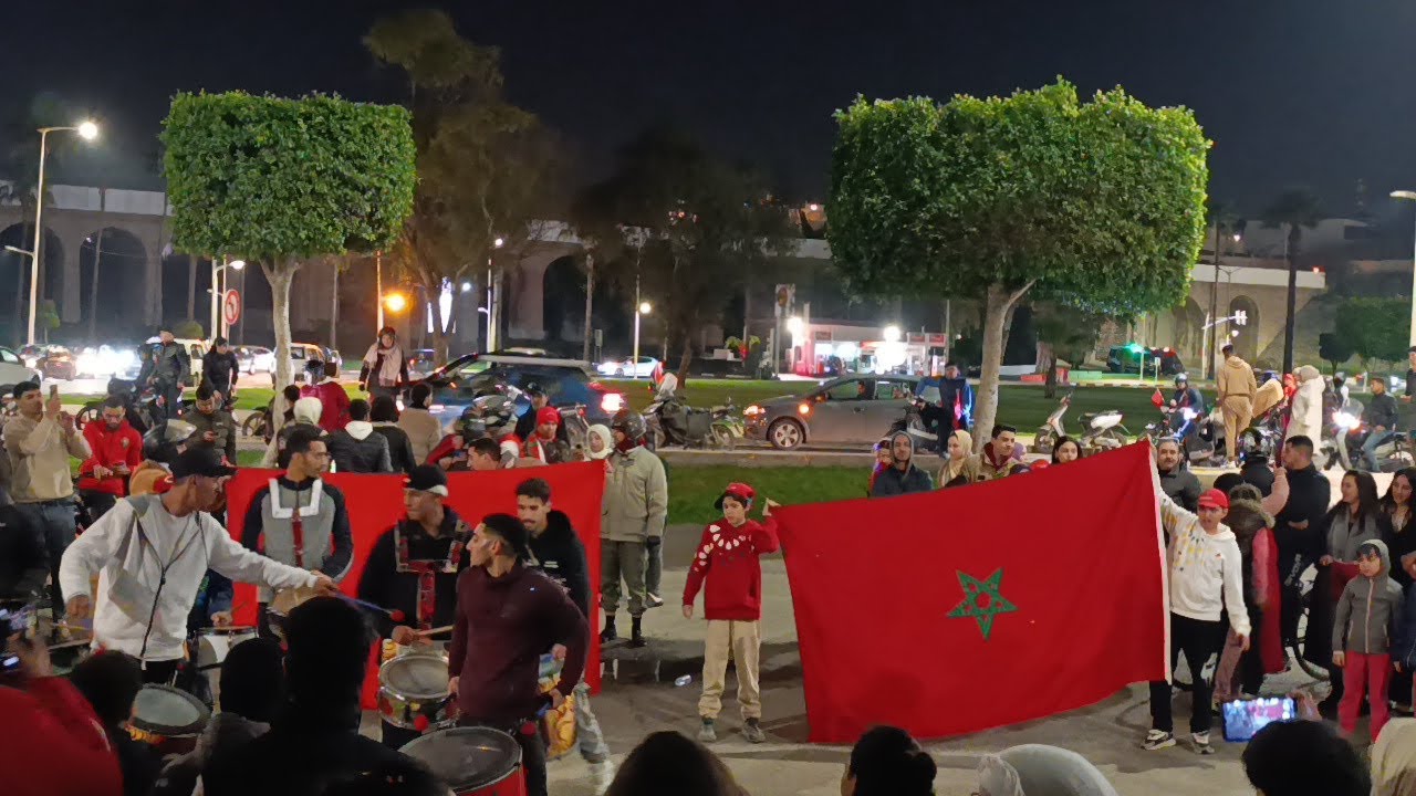 احتفالات مغربية سلاوية بتأهل المنتخب المغربي لنهائي كأس إفريقيا 2026 