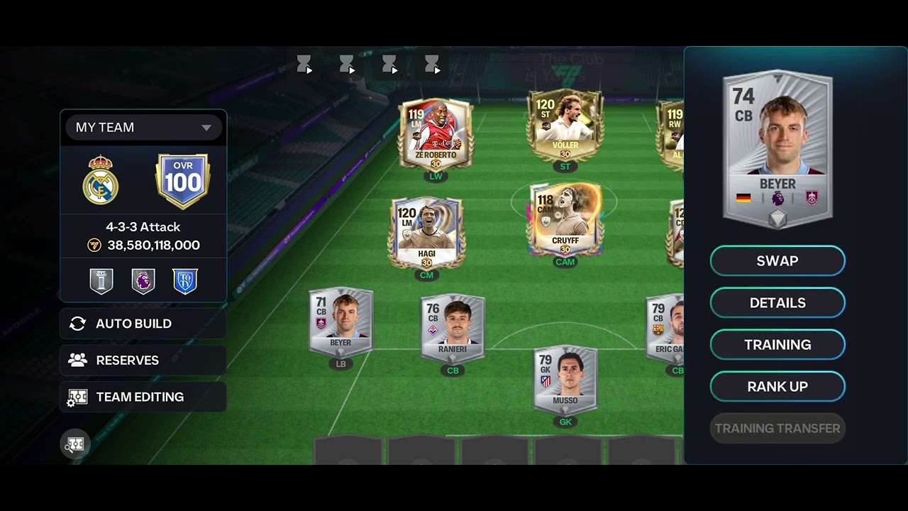 Finally I Reached 119 OVR!!! In FC mobile