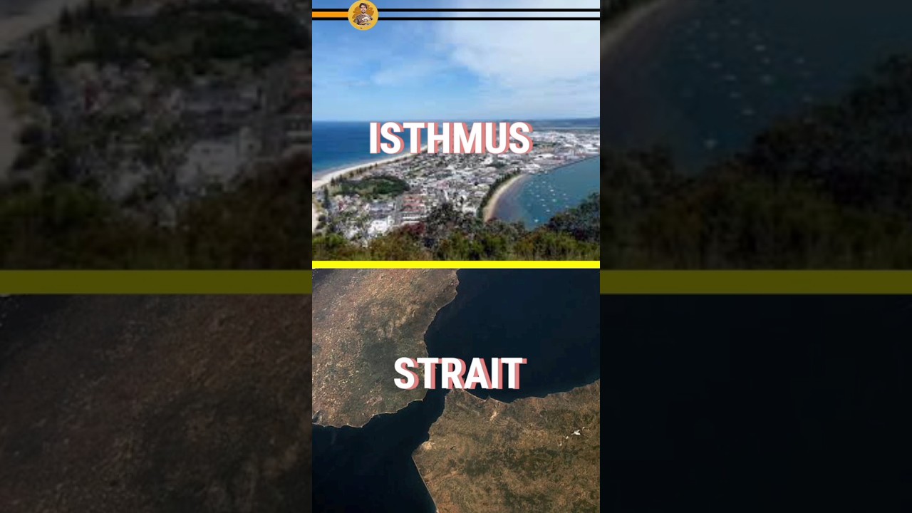 Isthmus और Strait क्या है ? Difference Between Isthmus & Strait || Geography || #shorts #geography
