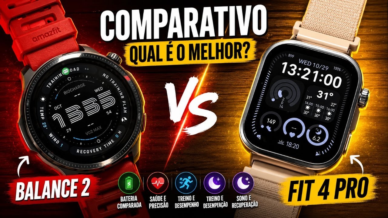 Amazfit Balance 2 vs Huawei Fit 4 Pro: qual vale mais a pena hoje?
