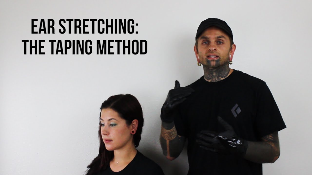 Растяжка ушей: метод тейпирования | UrbanBodyJewelry.com