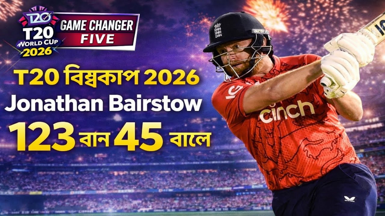 Jonathan Bairstow টি টোয়েন্টি বিশ্বকাপ হাইলাইটস ৪৫ বল ১২৩ রান