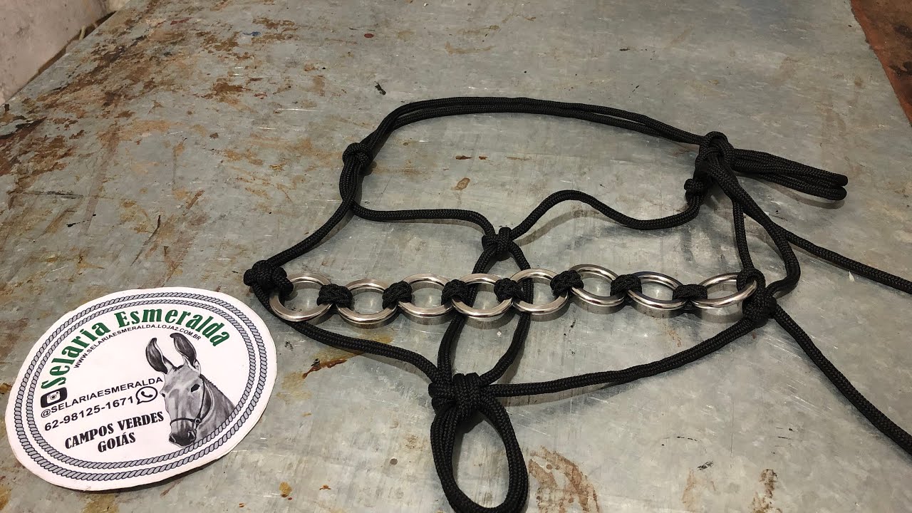 Como fazer Cabresto 7 nós com Argolas na Fucinheira.
