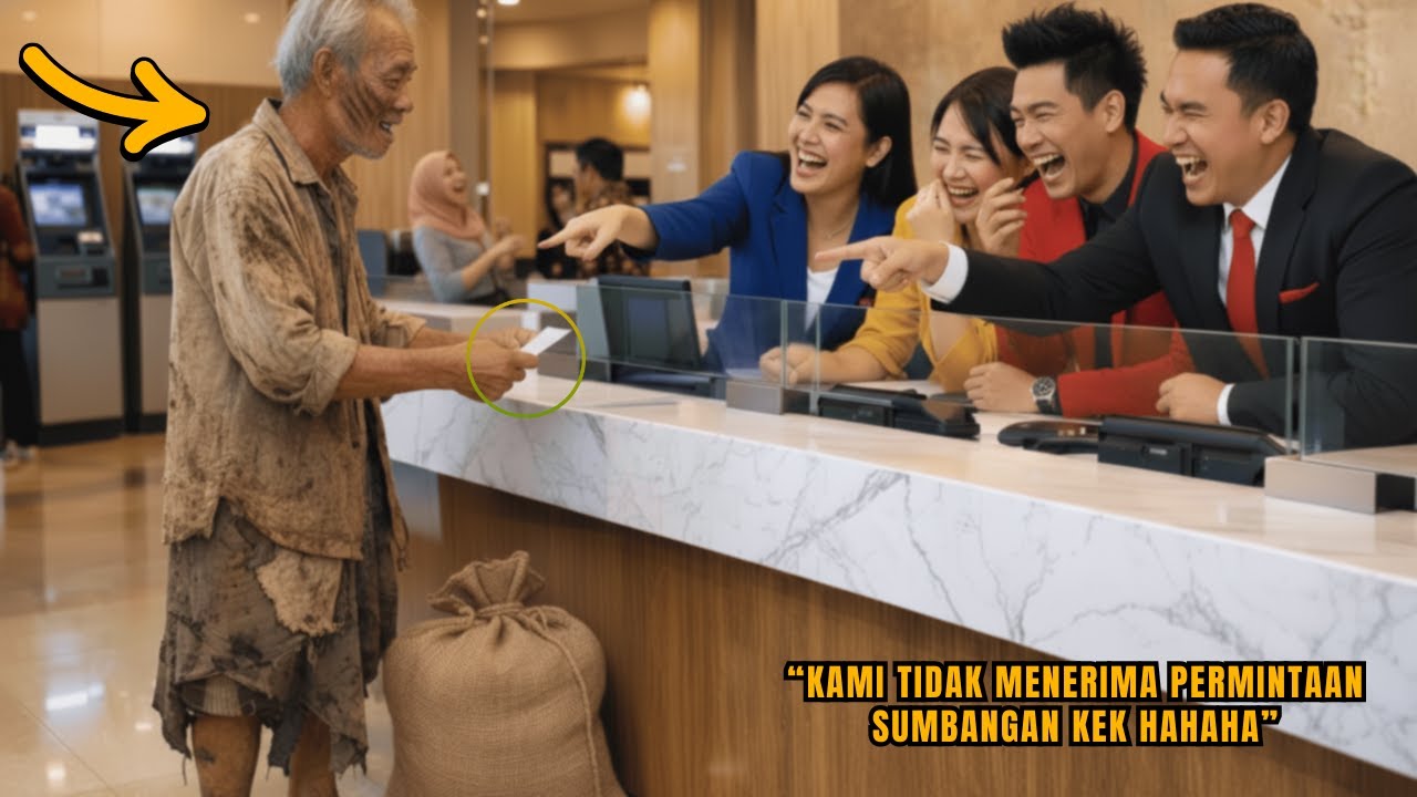 PEMULUNG TUA DITERTAWAKAN DI BANK,TERNYATA DIA MILIARDER! PEGAWAI MENYESAL SAAT MELIHAT ISI SALDONYA