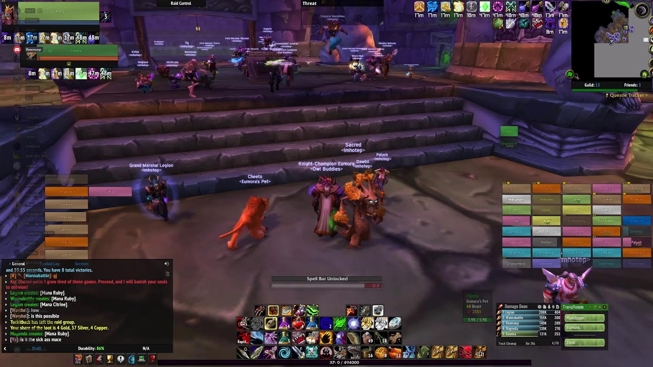 Naxxramas with Imhotep and Owl Buddies Night 1