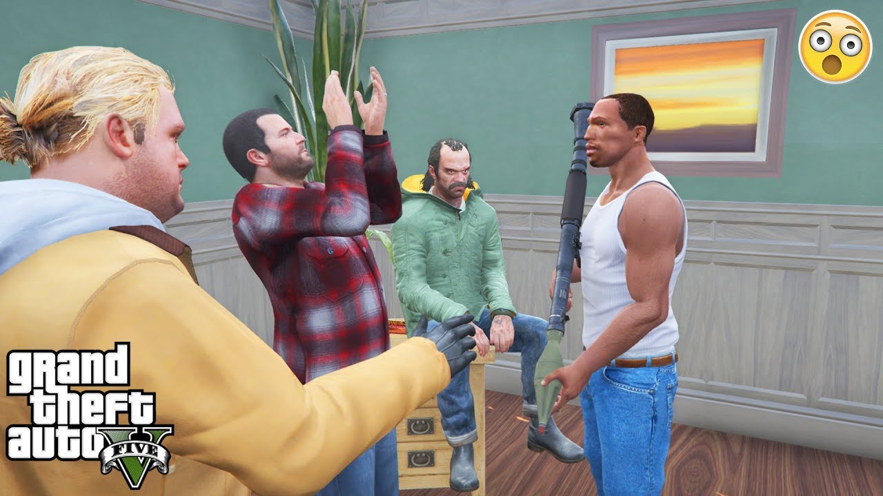 GTA 5 - I Visited CJ's House in Prologue And FOUND CJ (secret encounter)