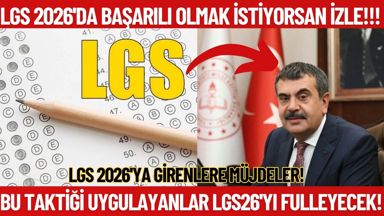 LGS 2026'ya Kadar Bunları Yapan Sınavı FULLEYECEK❗Son 3 Ay Kala BUNLARI KESİNLİKLE UYGULA!