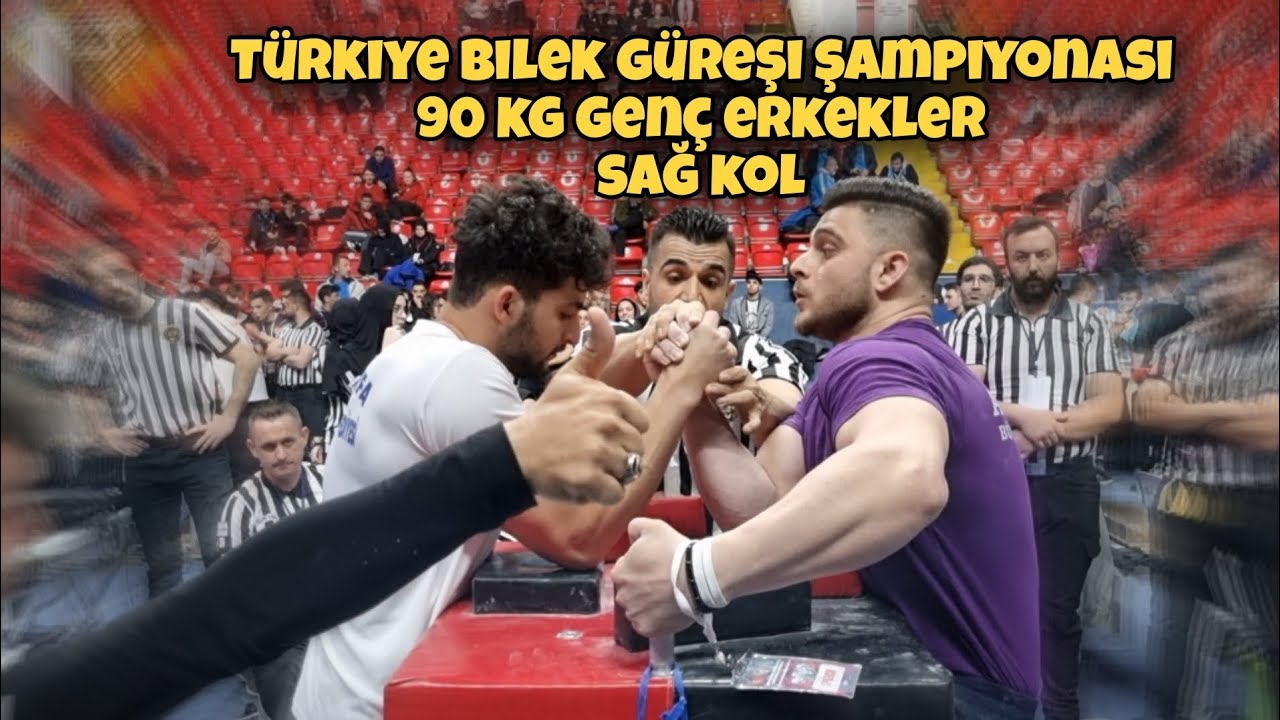 Türkiye Bilek Güreşi Şampiyonası 90kg genç Erkekler Sağ Kol