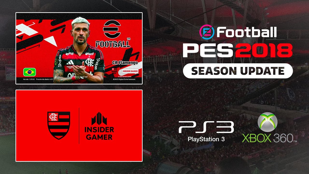MENU FLAMENGO 2025 PARA O PES 2018 | PS3 & XBOX 360 | GRÁTIS