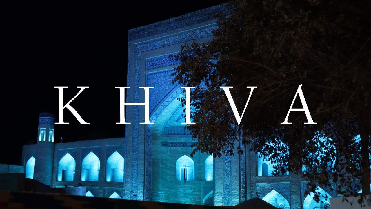 A night walk in Khiva, Uzbekistan