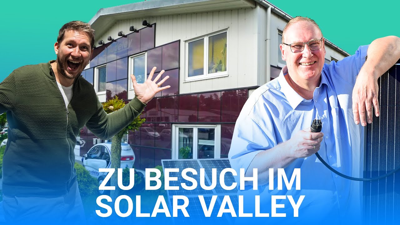 Holger Laudeley zeigt uns alles: Solar Valley Betriebsführung