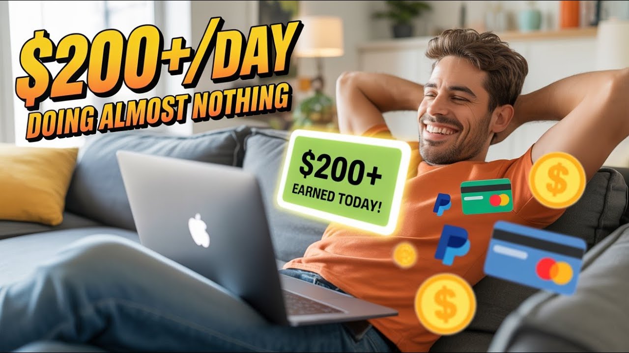 Lazy But Real Ways to Make $200 a Day Online in 2025 No Hard Work Needed