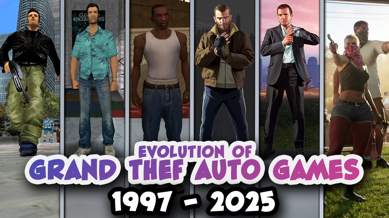 Evolution of Grand Theft Auto Games (1997 - 2025) GTA VI
