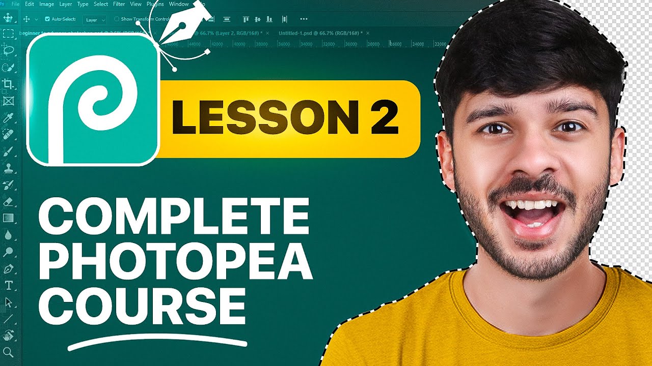 Photopea Tutorial Beginner to Advance - Lesson 2