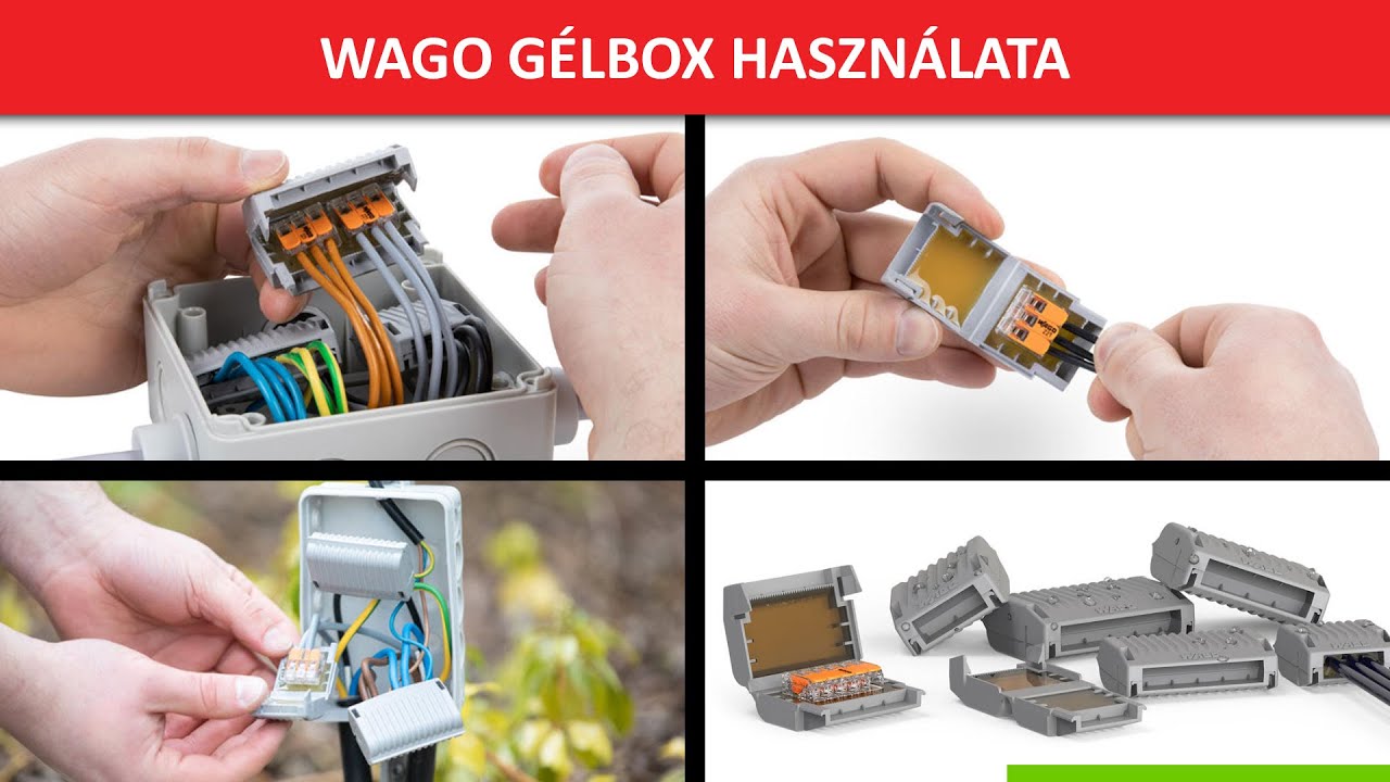 Ezt a vezeték összekötést vízbe is márthatod! - WAGO Gélbox használata