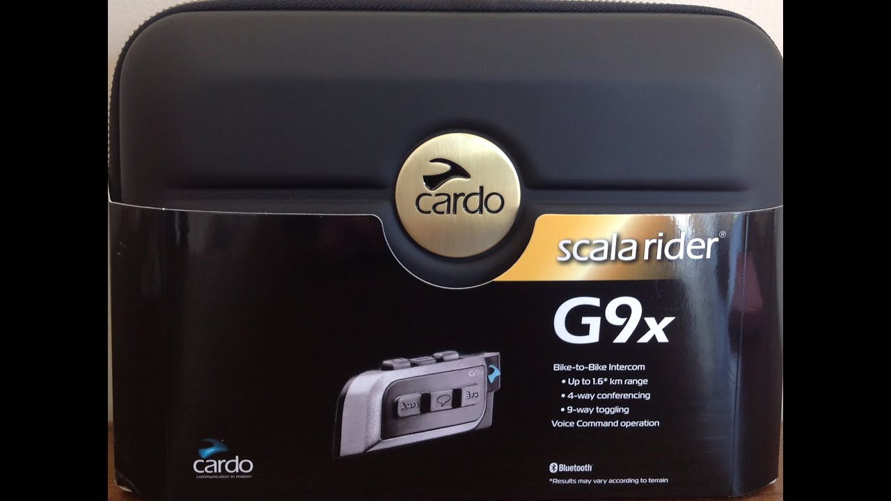 Cardo Scala Rider G9X vox voice commands - Onboard Z1000SX