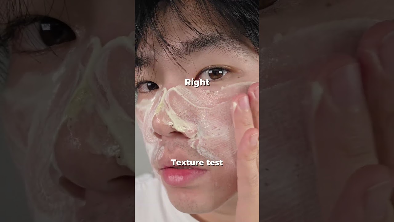 I tried two different BHA cleansers.Left or Right? #skincare #acne #skincareroutine #kbeauty #korean