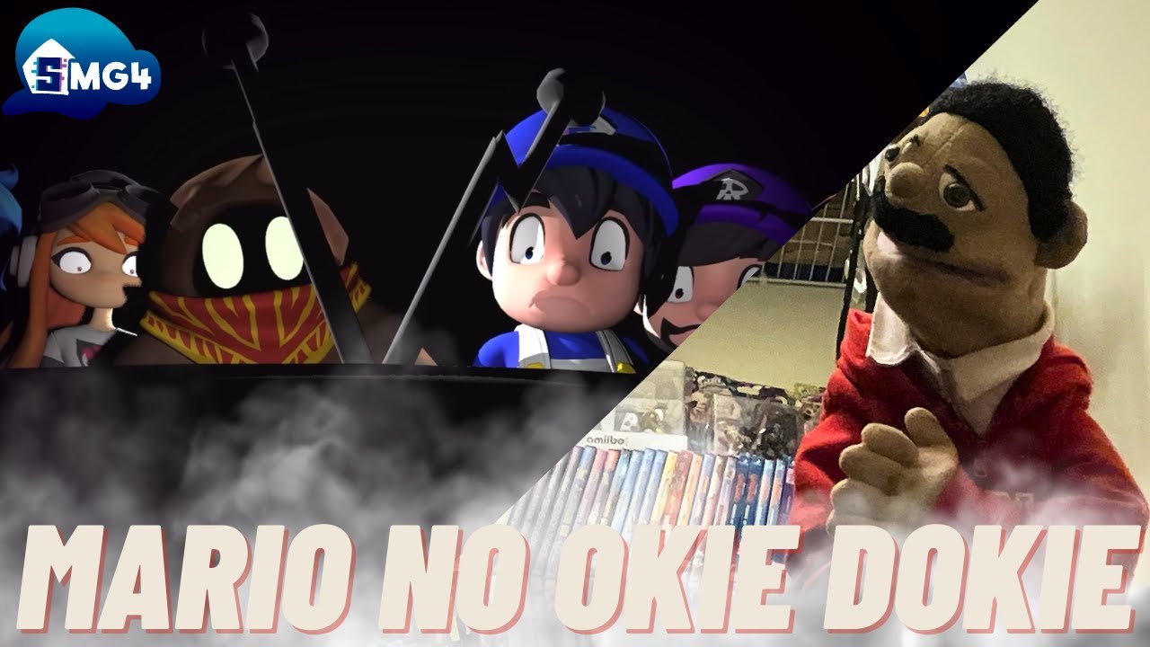 SMG4 Puzzlevision: No TV Make Mario No Okie Dokie Reaction (реакция марионетки)