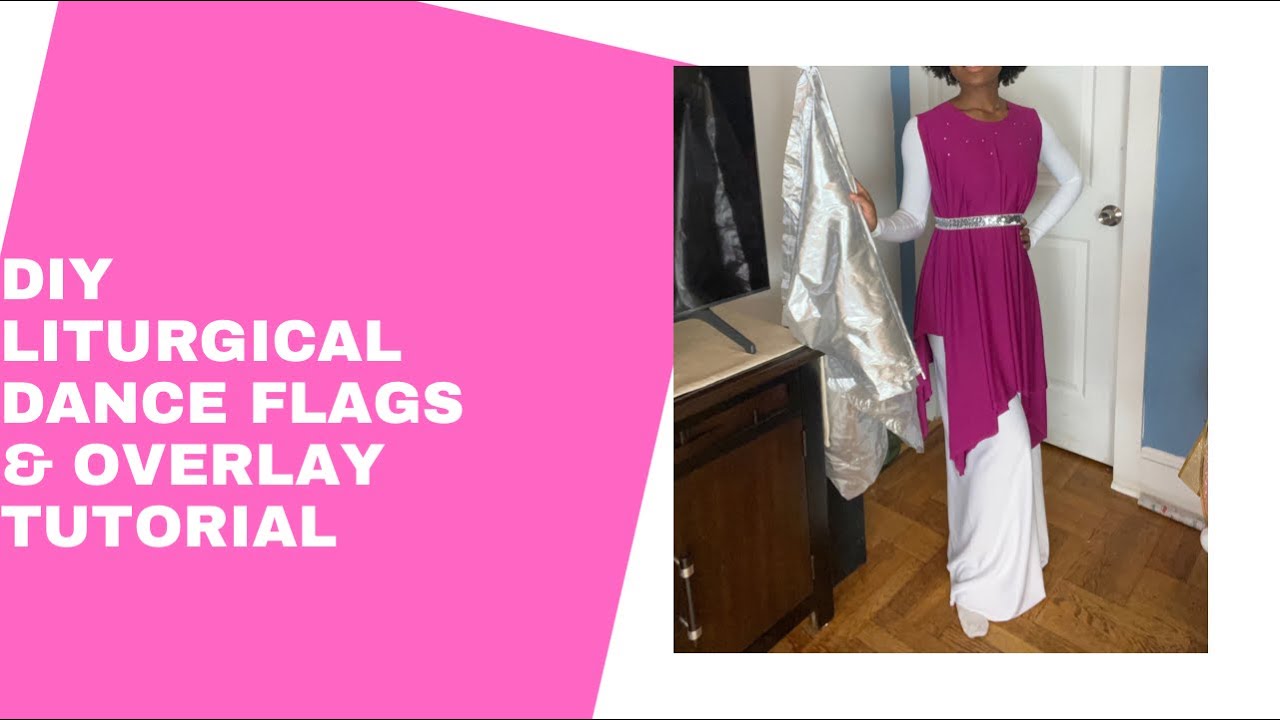 How to make Praise Dance Flags , Overlay & Belt (No sewing)