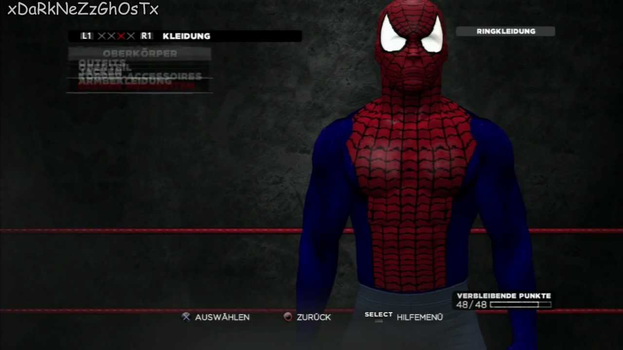 WWE´13 How to create Spider-Man Part 2 Caw