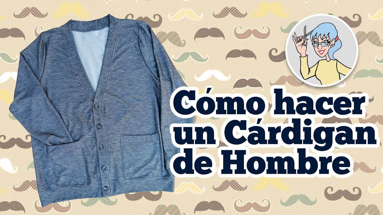 Como hacer un Cárdigan para Hombre ( patrón gratis)