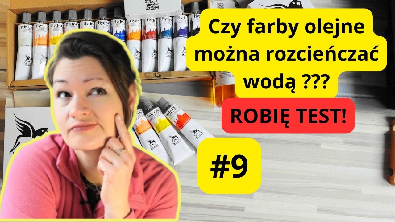 👉Jak zacząć malować?🎨odc.9. Farby olejne Hydr-Oil test UNBOXING farby RENESANS, media, fartuchy👈