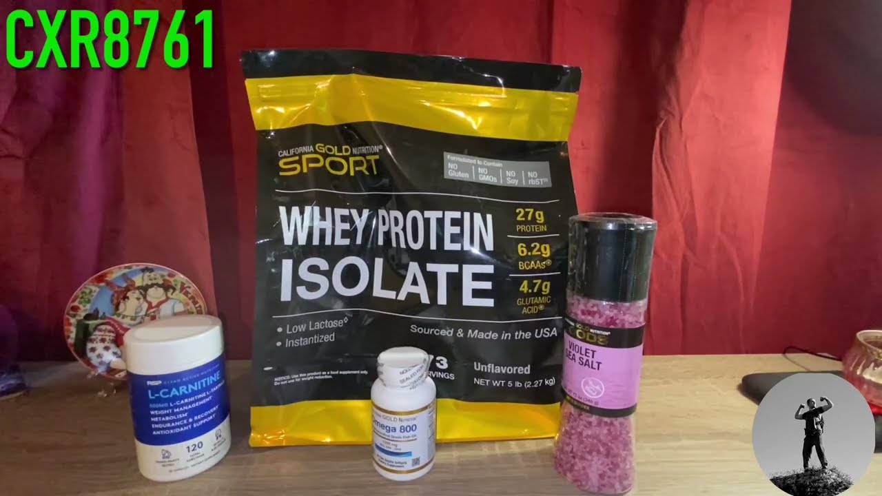 IHERB скидки 2023 . протеин без добавок California Gold Nutrition . Фиолетовая морская соль