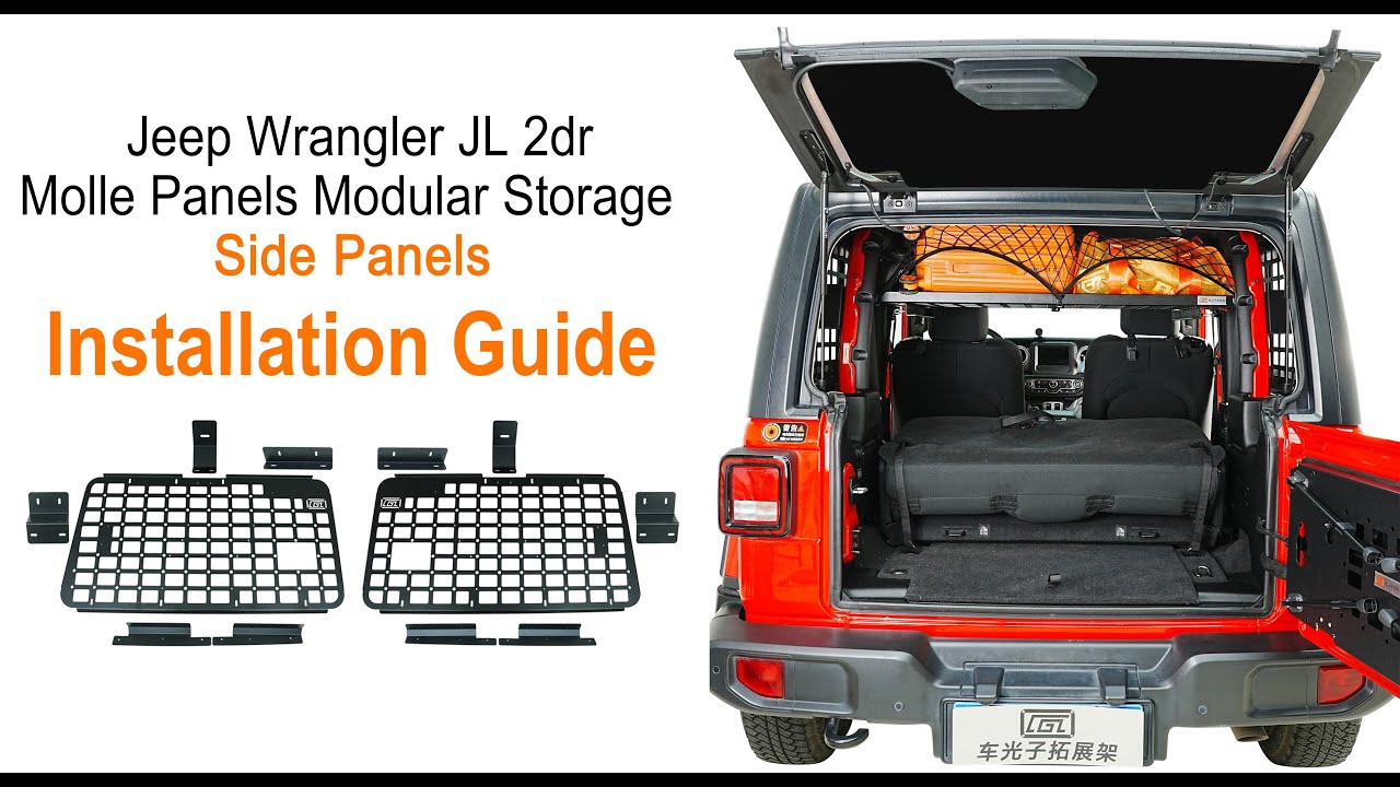 Installation Guide for Jeep Wrangler JL 2dr Molle Panels (Side Panels)