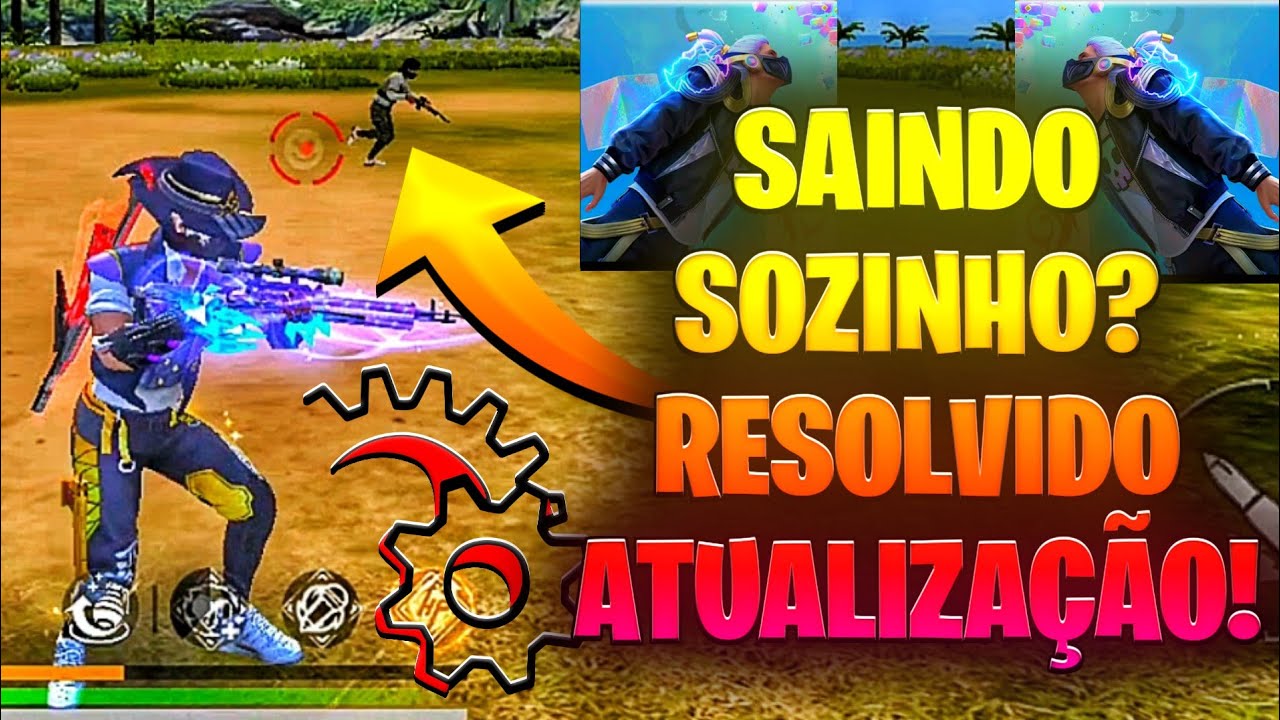 FREE FIRE SAINDO SOZINHO NO MEIO DA PARTIDA? APÓS NOVA ATUALIZAÇÃO VEJA COMO RESOLVER EM 2023!😳⚙️