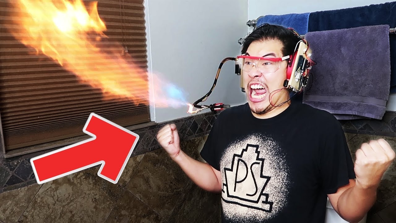 Shout Activated Mouth Flamethrower (+taser nerf dart winners announced!!)