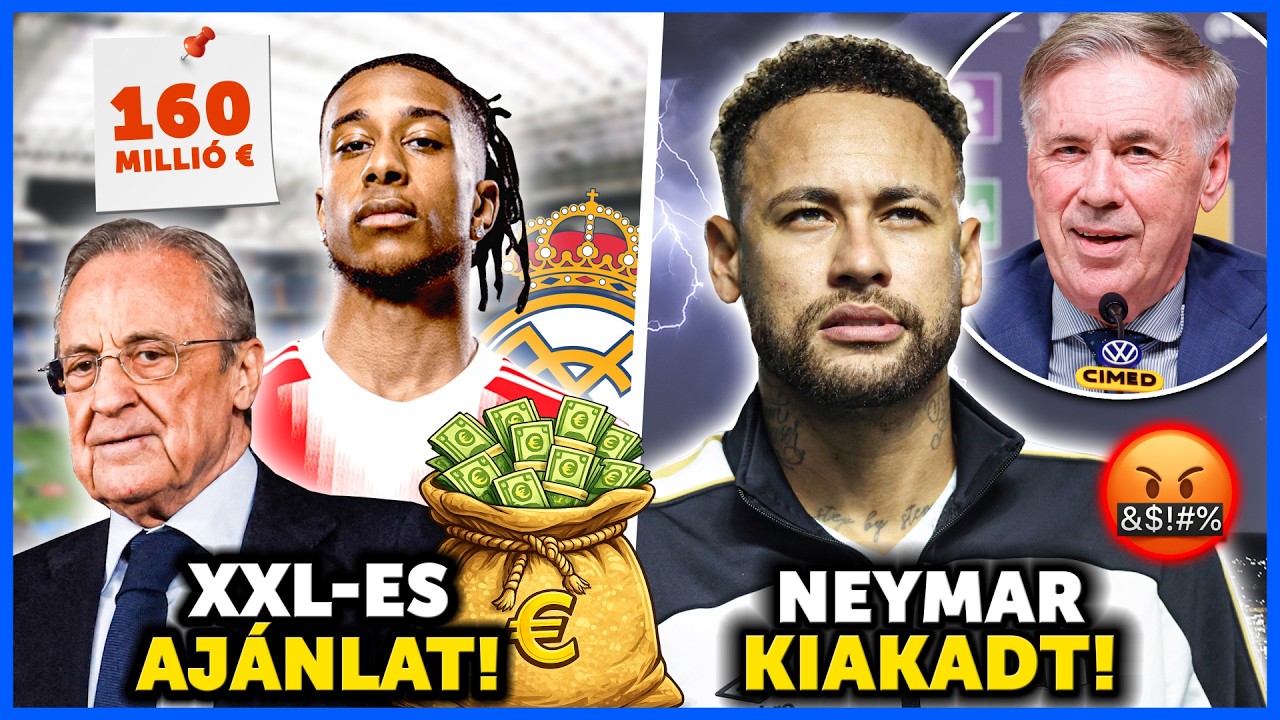 SOKKOLÓ IGAZOLÁST TERVEZ a Real Madrid?? Neymar BEPÖCCENT ANCELOTTI MIATT!