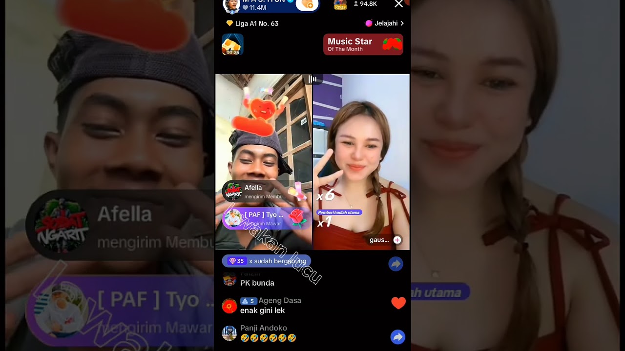mas iyun full live lawan PK sampai histeris saking senengnya bisa jumpa idola
