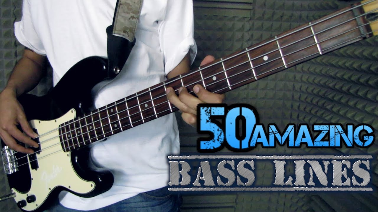 50 AMAZING BASS LINES // 50 RIFFS DE BAJO DE TODA LA HISTORIA DEL ROCK !