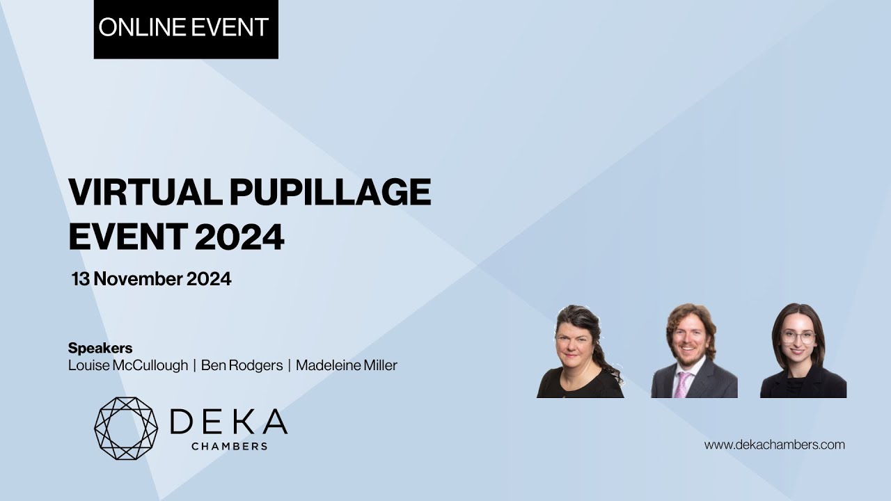 Virtual Pupillage Event 2024