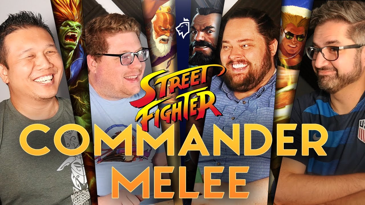 Blanka vs Dhalsim vs Zangief vs Guile | Street Fighter Commander | MTG Secret Lair EDH