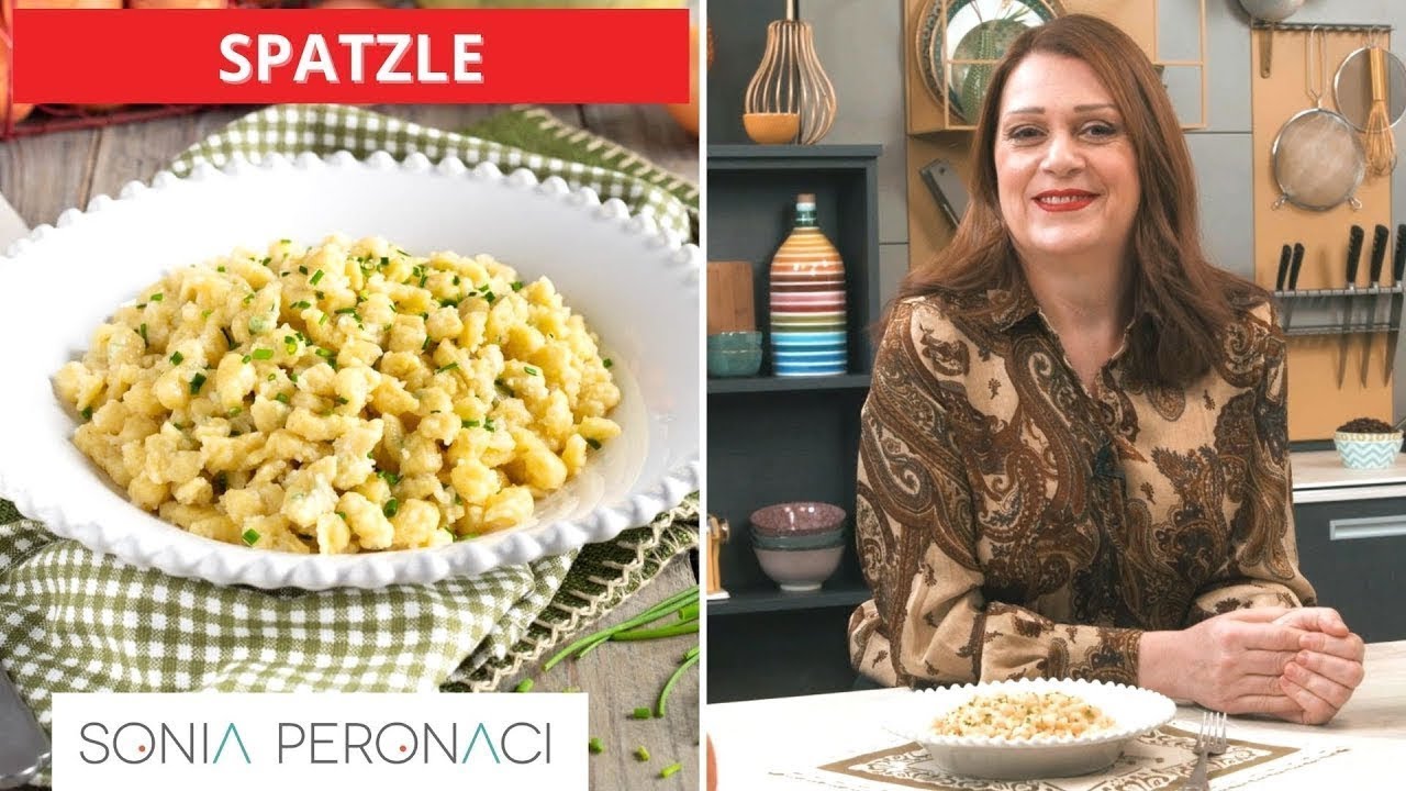 SPATZLE, тирольские пельмени, традиционный рецепт, Sonia Peronaci