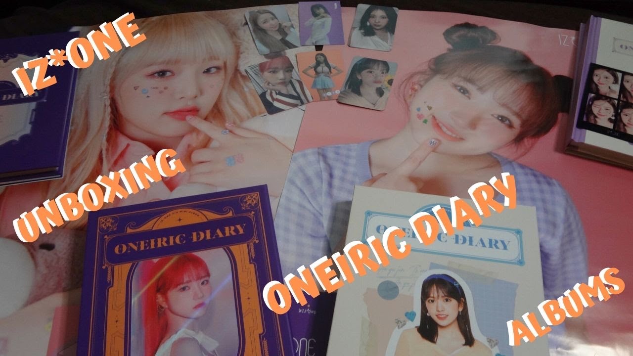 Unboxing KPOP IZ*ONE ONEIRIC DIARY ALBUMS (ONEIRIC & DIARY VERSIONS)