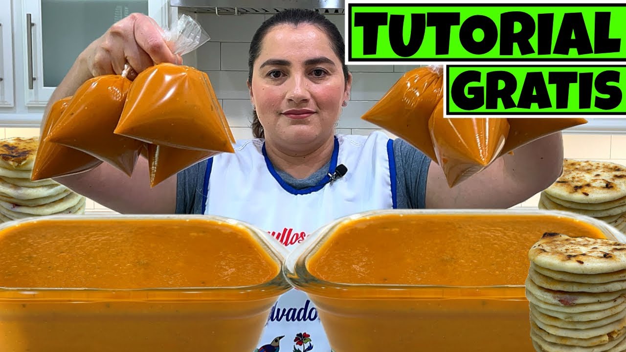 Salsa para pupusas salvadoreñas - para PRINCIPIANTES (Tutorial 1)