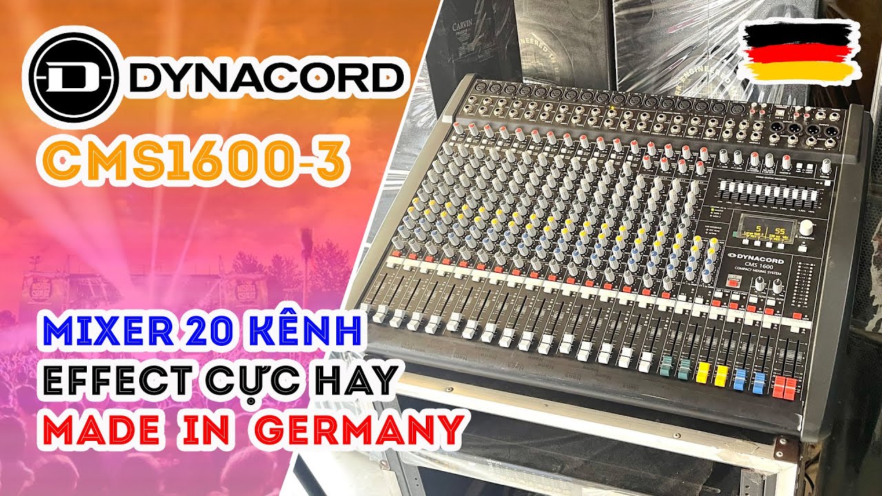 Dynacord CMS1600-3 // Mixer 20 Kênh Tích Hợp Bộ Effect Cực Đỉnh - Made in Germany #V375