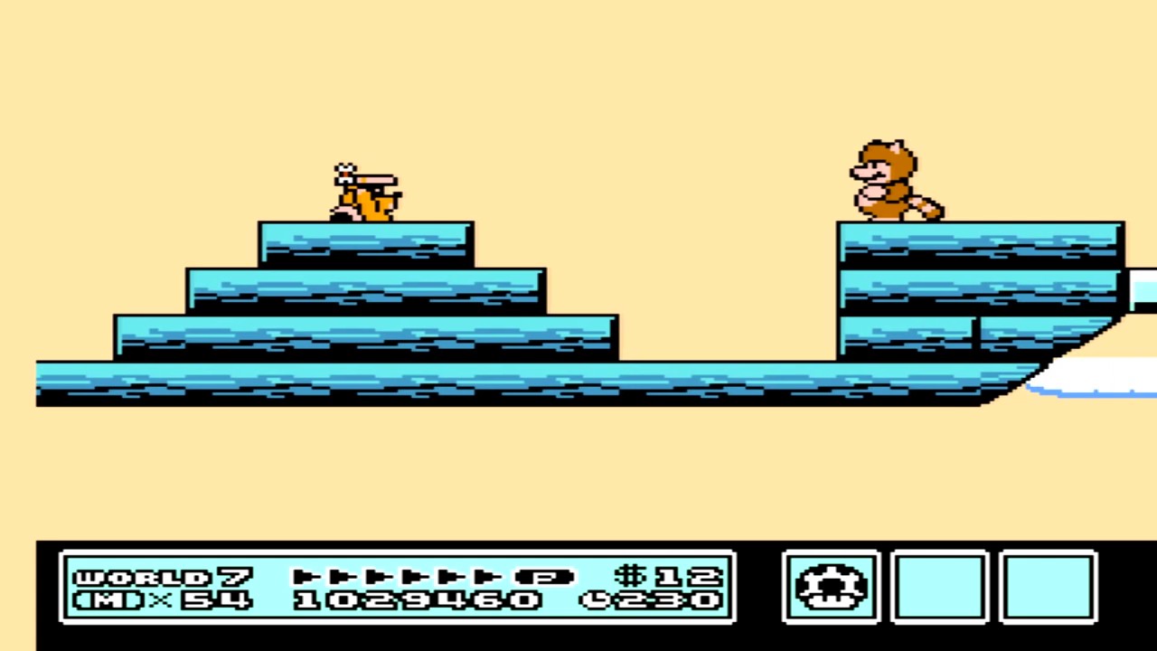 Super Mario Bros 3 (NES) Level 7-Airship