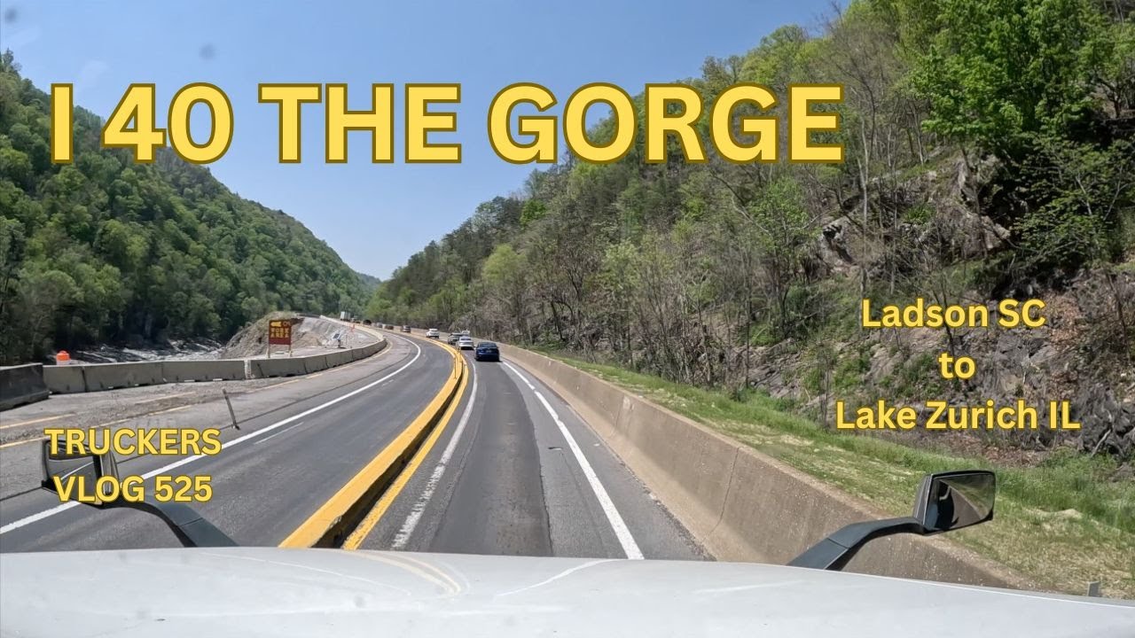 The Gorge | The road was washed Away |  Truckers VLOG 525