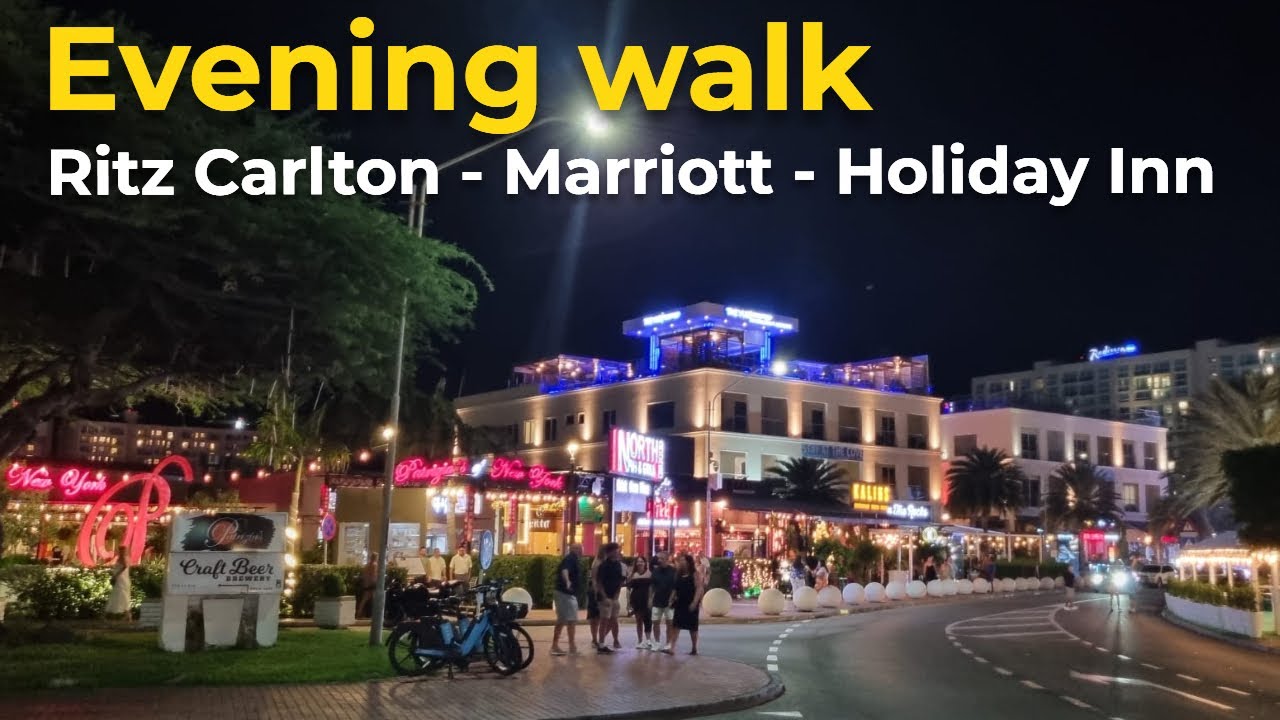 Evening walk - Ritz Carlton to Paseo Herencia mall