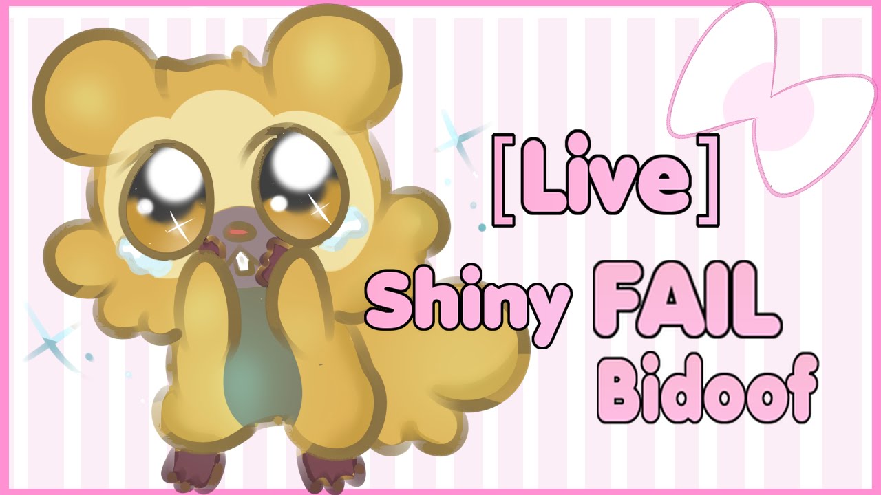 [LIVE!!] Shiny Bidoof FAIL after around 3,800 REs in Platinum