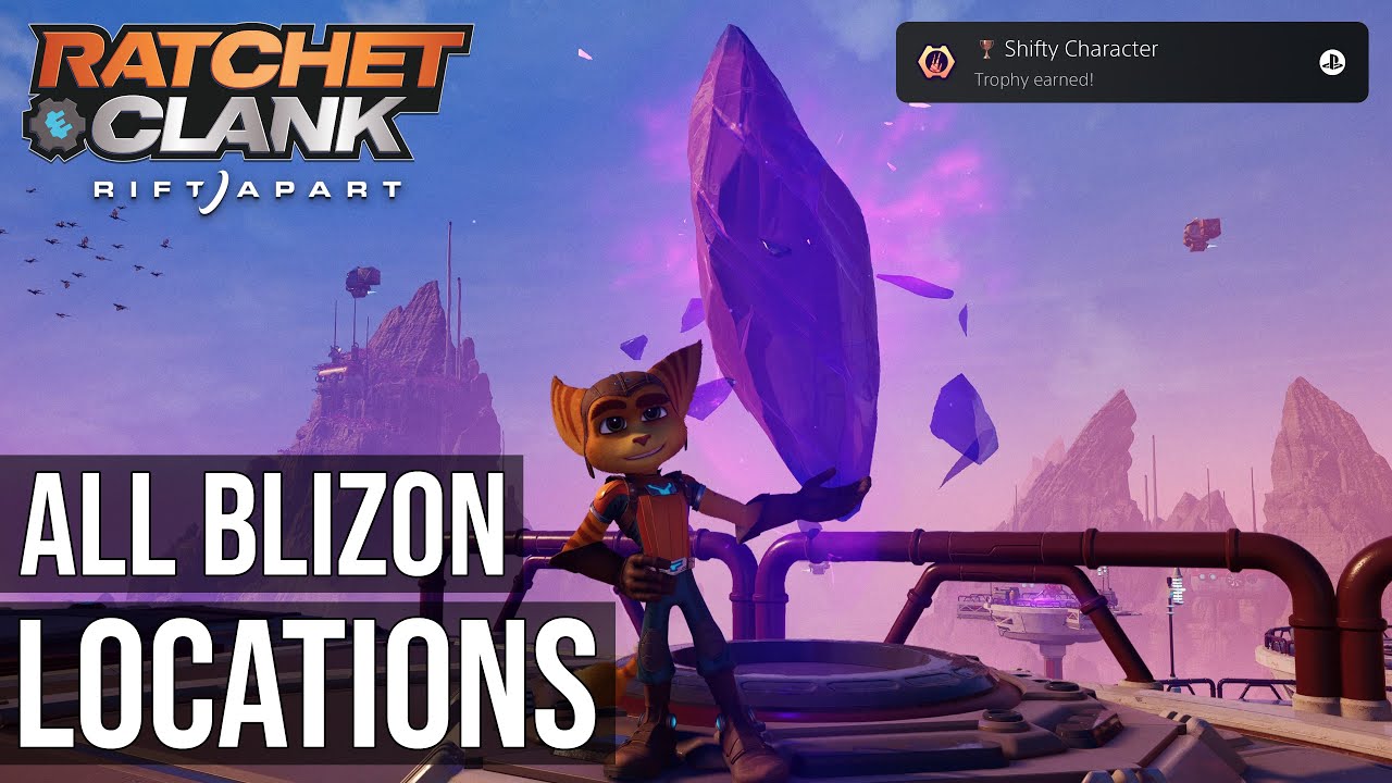 All Blizon Crystals Locations / Collectibles (Shifty Character Trophy) - Ratchet & Clank: Rift Apart