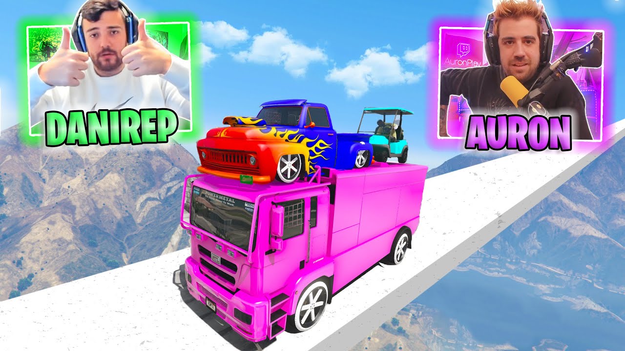 CARRERA COOPERATIVA CON AURONPLAY Y AMIGOS!! INCREIBLE! - GTA V ONLINE