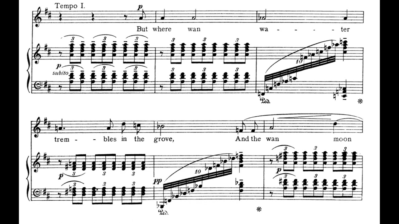 Vaughan Williams: The House of Life, six songs for voice and piano (1903) with score